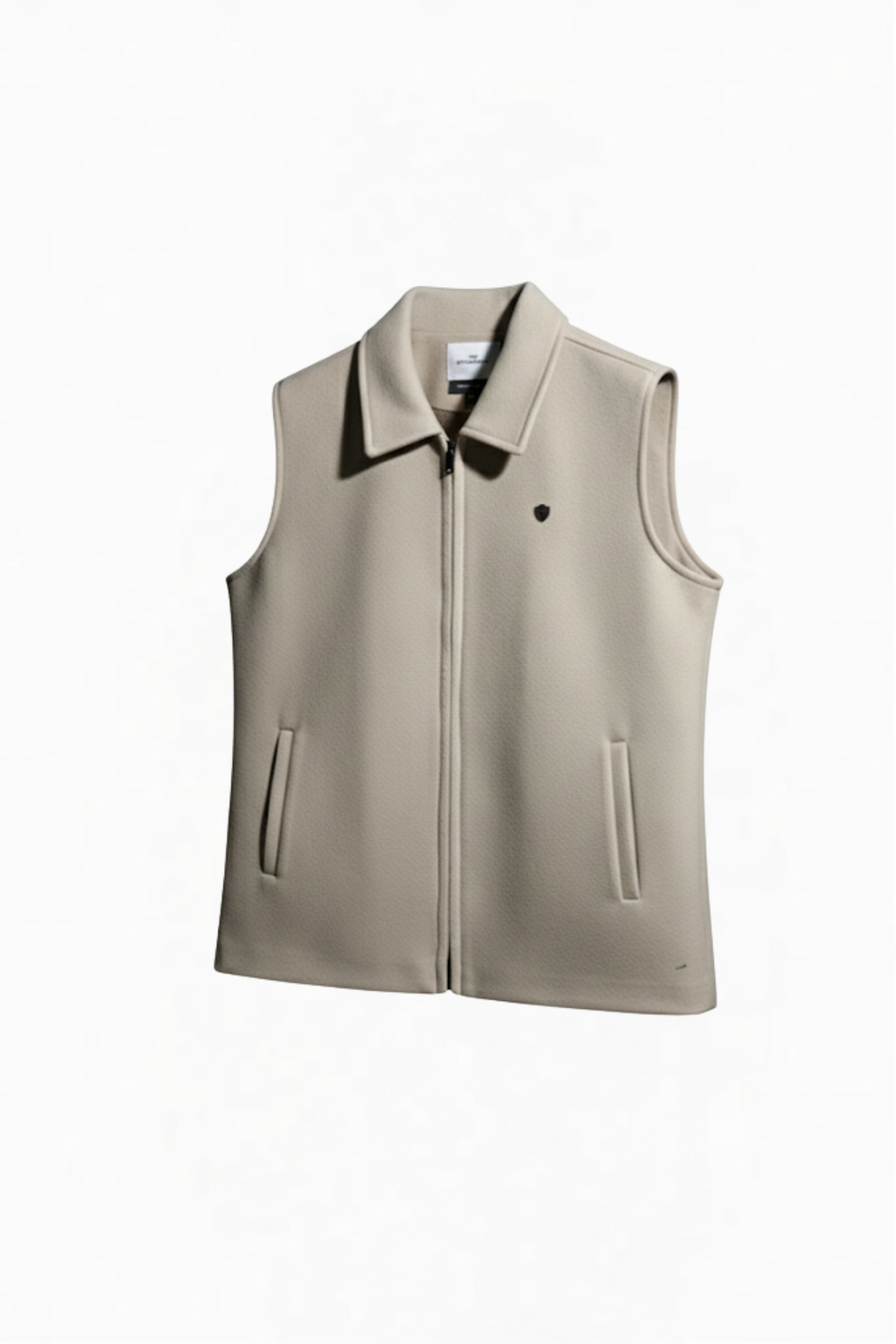 TWEED VEST JACKET OFF-WHITE
