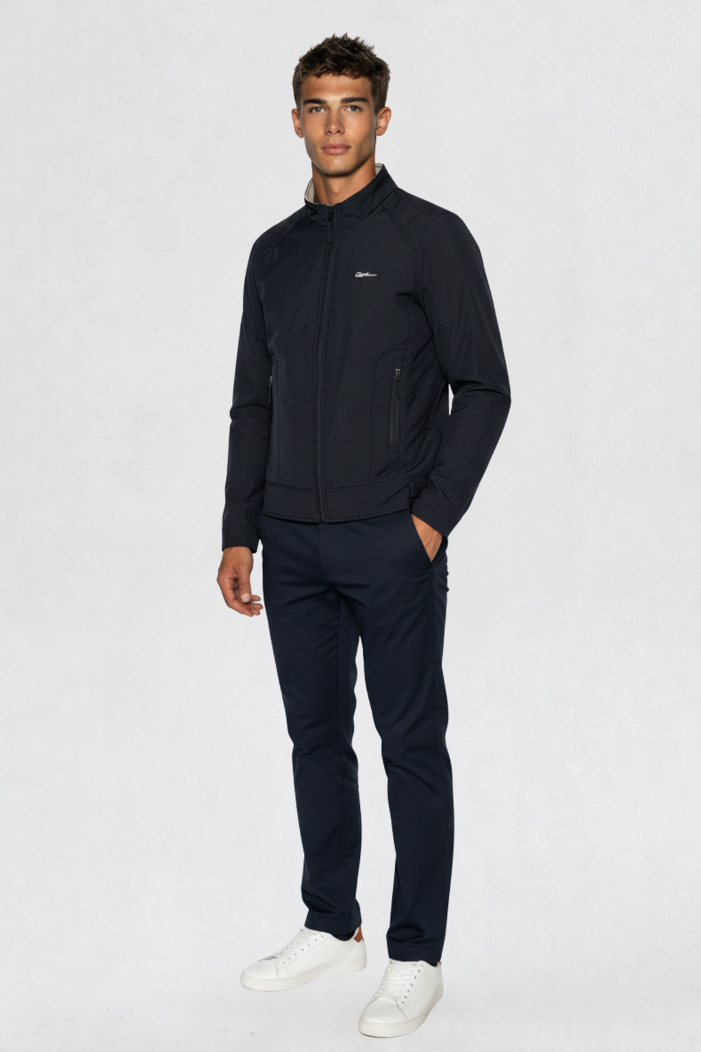 HEAVY REVERSIBLE JACKET BLACK-CREAM