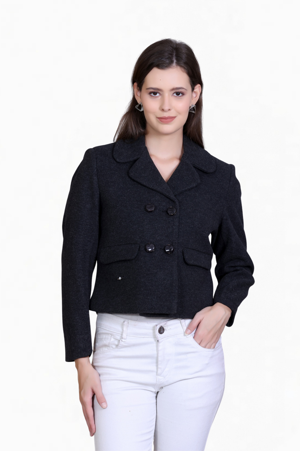 TWEED BLAZER BLACK