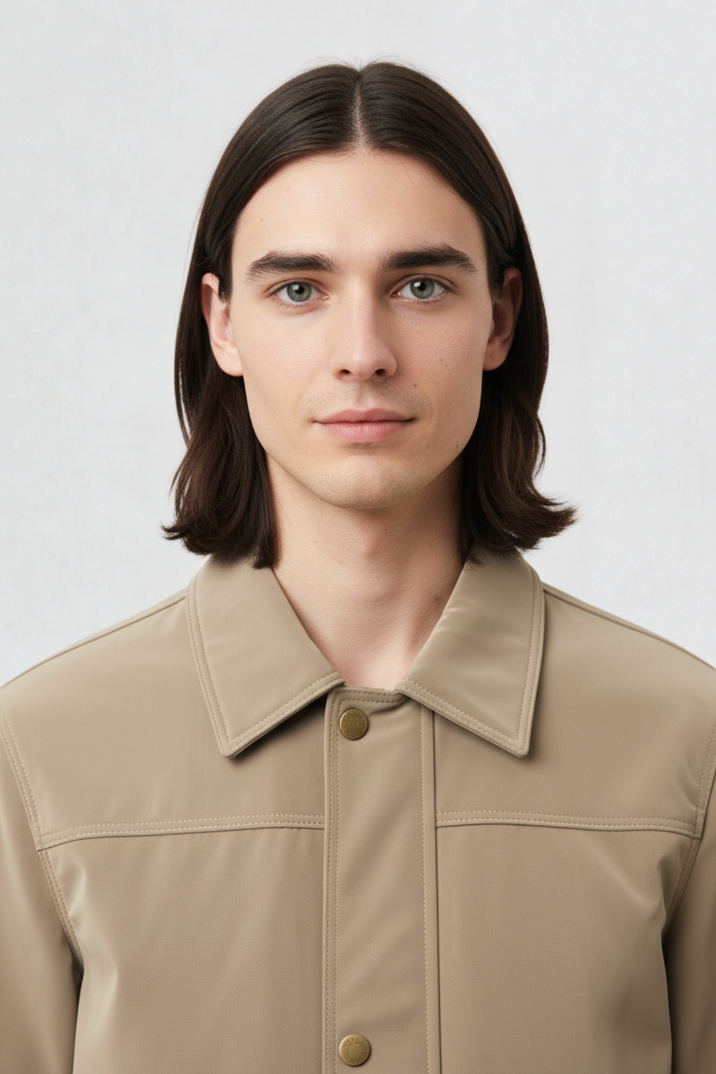 PU LEATHER JACKET BEIGE