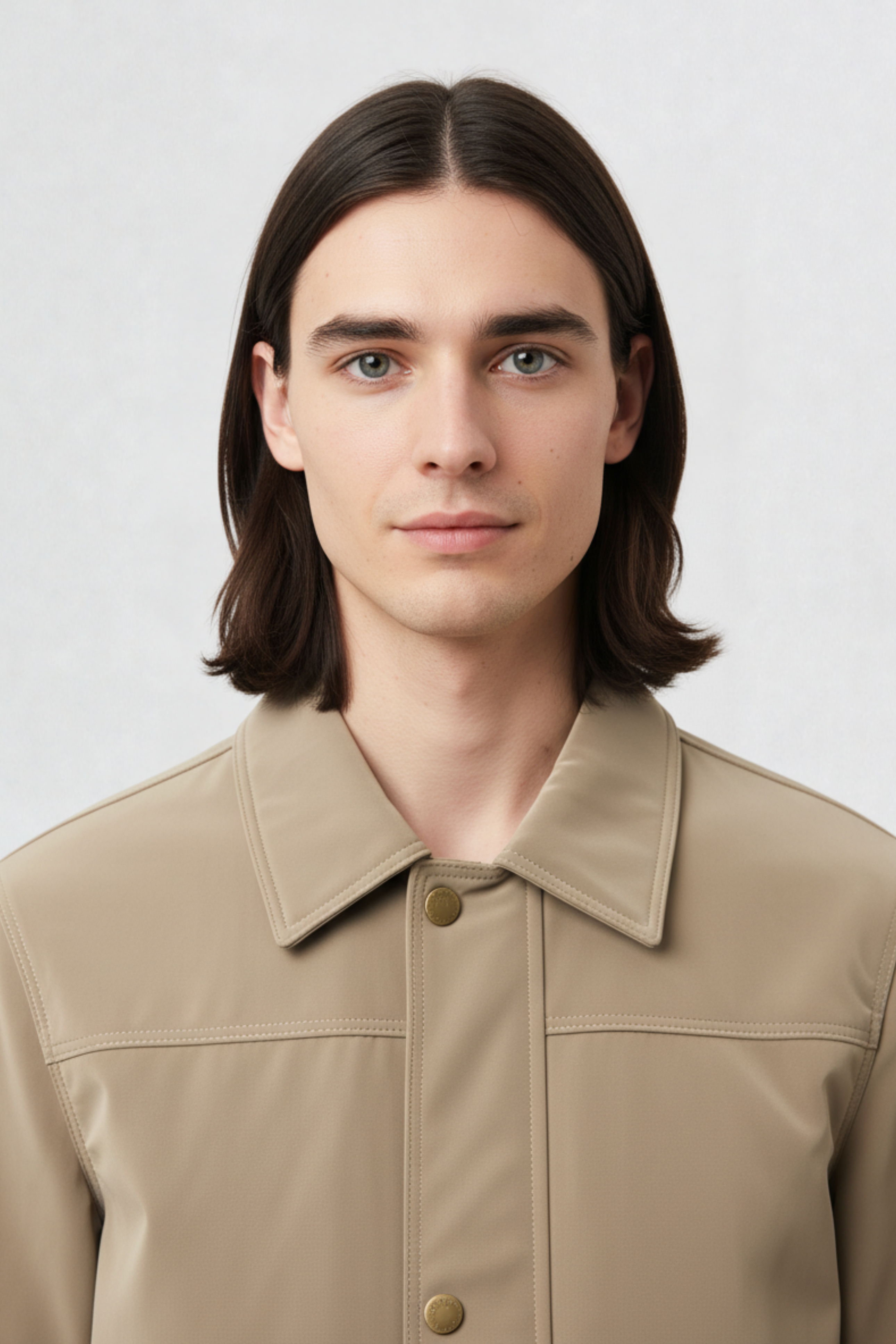 PU LEATHER JACKET BEIGE