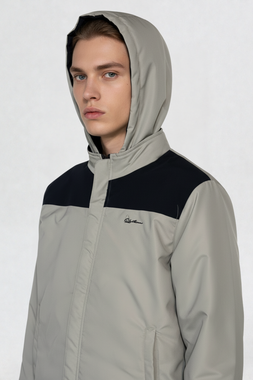 HEAVY REVERSIBLE JACKET BLACK-CREAM