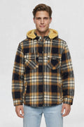 MENS COTTON FLANNEL SHACKET | MUSTARD YELLOW PLAID