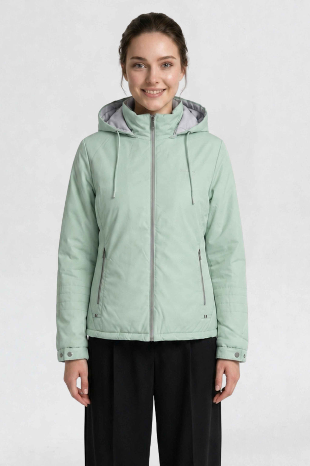 WOMENS PU REVERSIBLE JACKET | PISTA GREEN