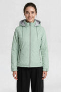WOMENS PU REVERSIBLE JACKET | PISTA GREEN
