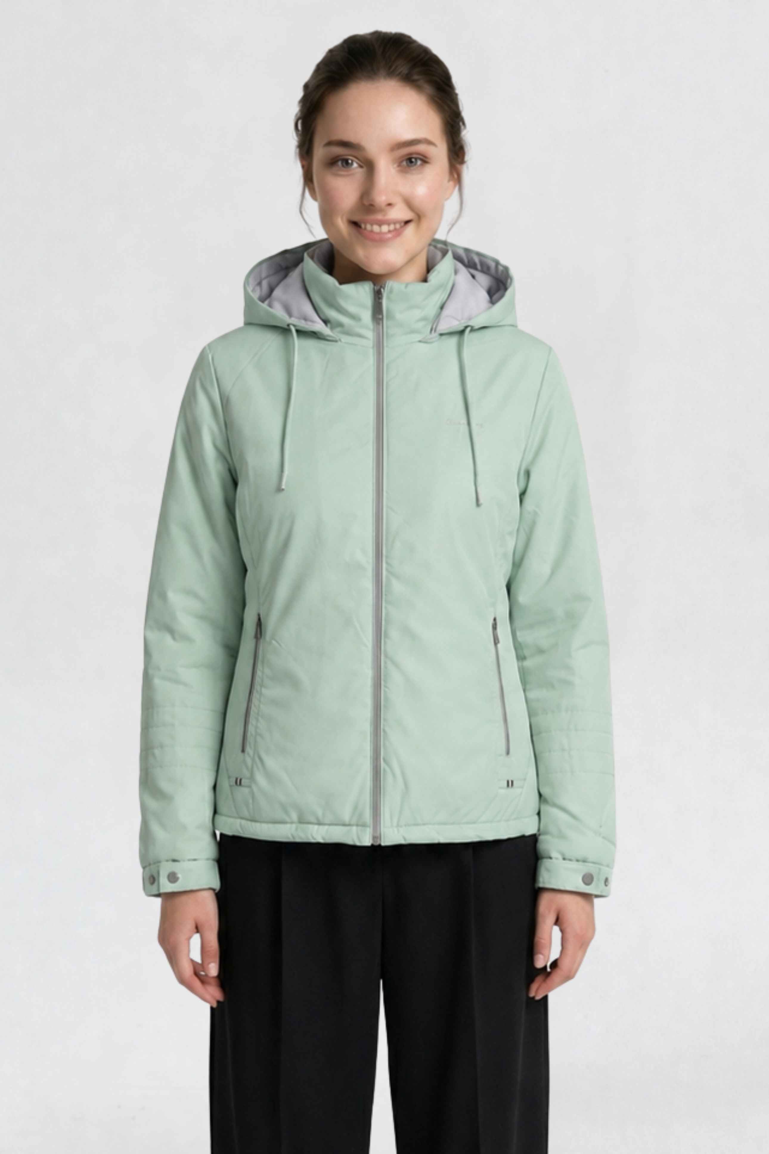 WOMENS PU REVERSIBLE JACKET | PISTA GREEN