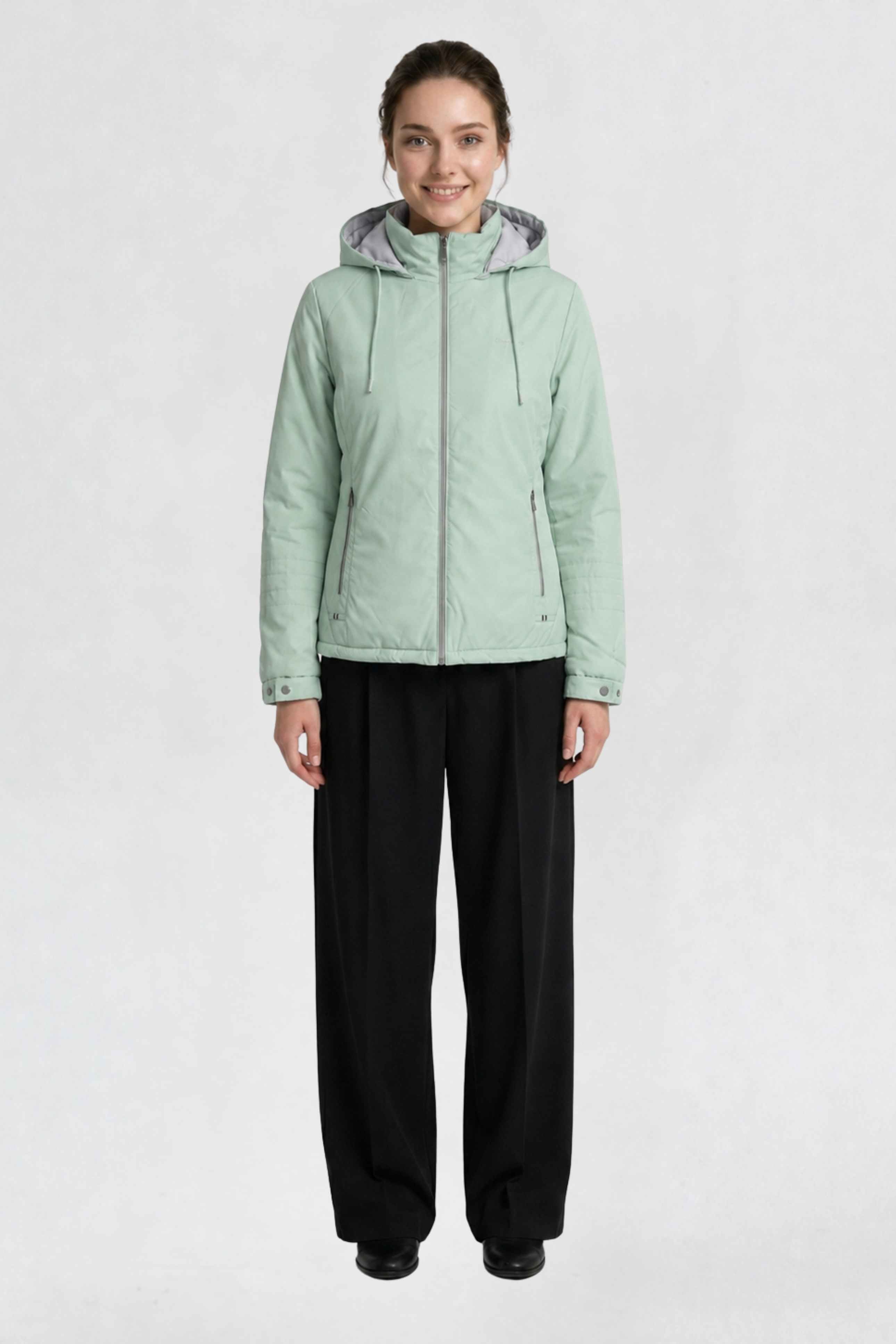 WOMENS PU REVERSIBLE JACKET | PISTA GREEN