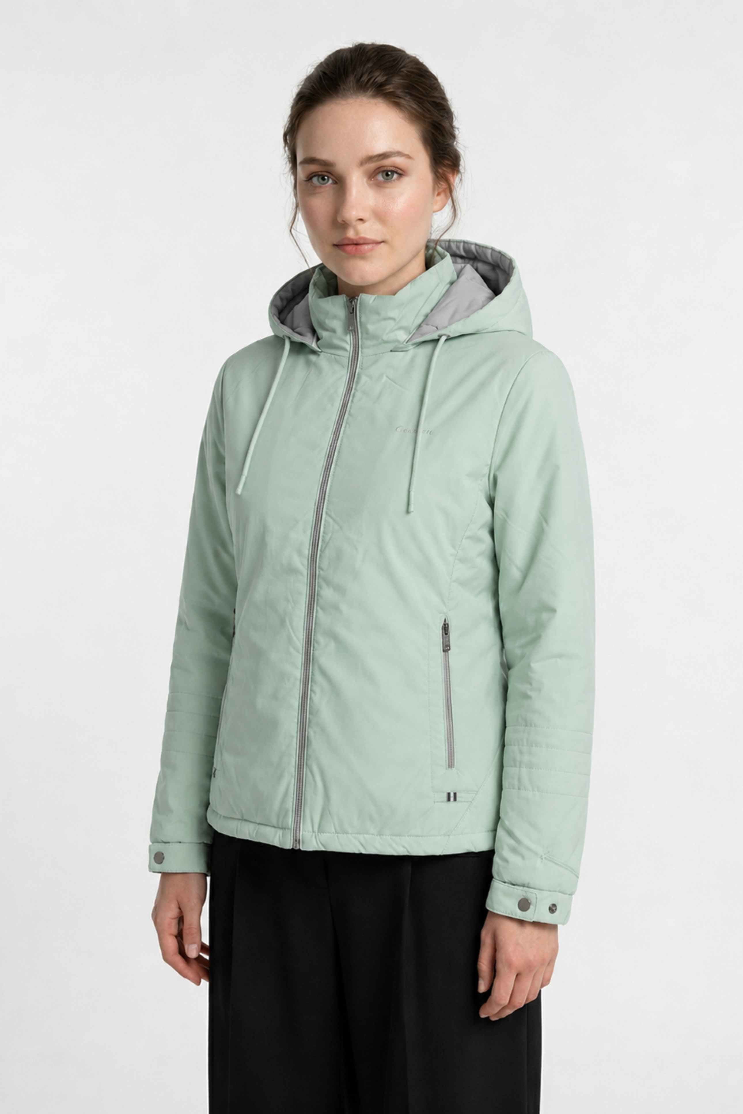 WOMENS PU REVERSIBLE JACKET | PISTA GREEN