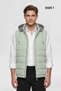 MENS REVERISBLE VEST JACKET - PISTA GREEN