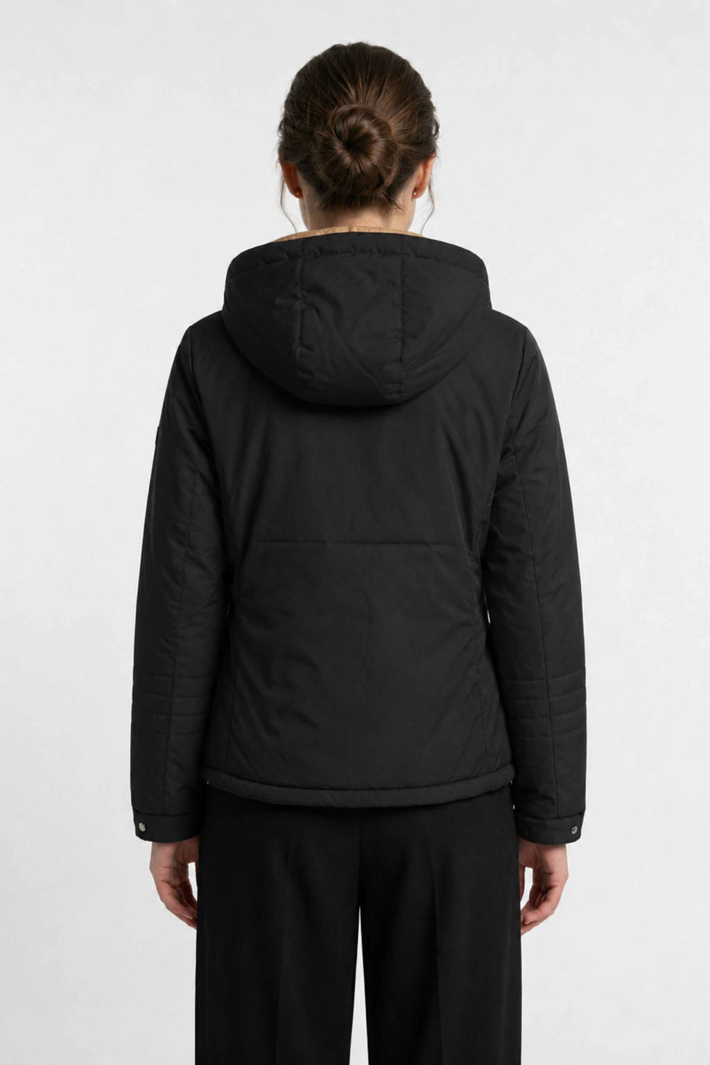 WOMENS PU REVERSIBLE JACKET | BLACK
