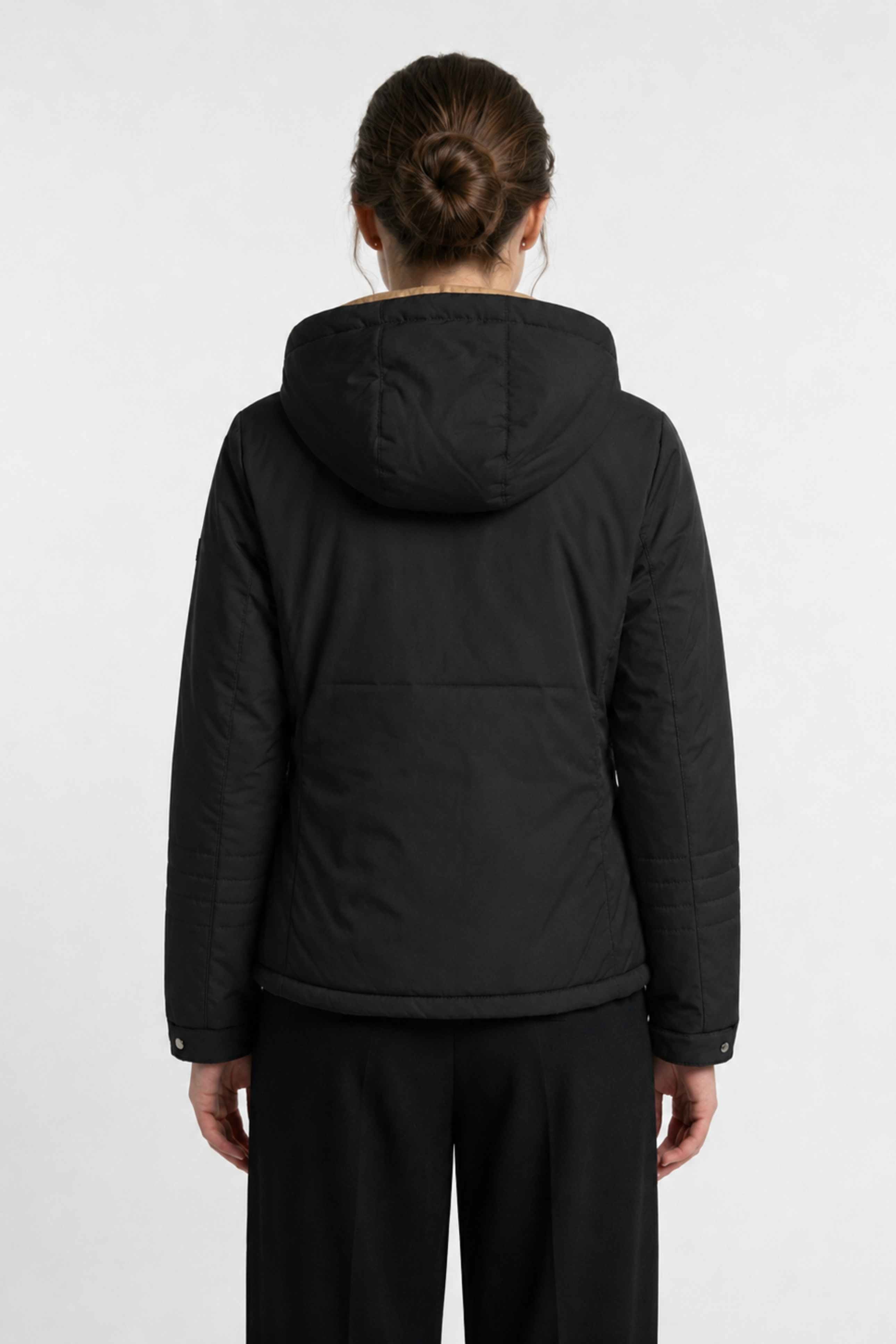 WOMENS PU REVERSIBLE JACKET | BLACK