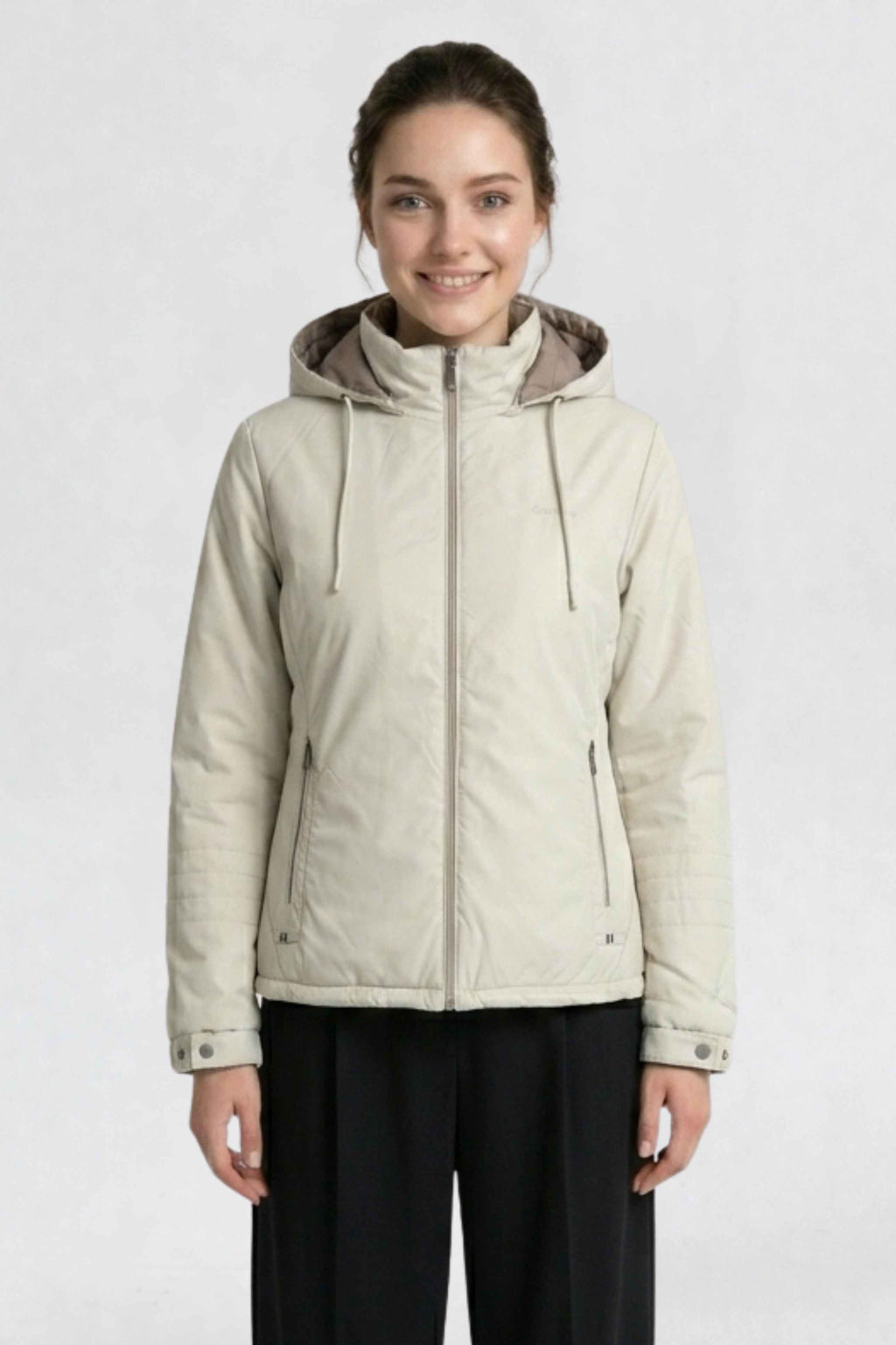 WOMENS PU REVERSIBLE JACKET | OFF-WHITE