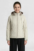 WOMENS PU REVERSIBLE JACKET | OFF-WHITE