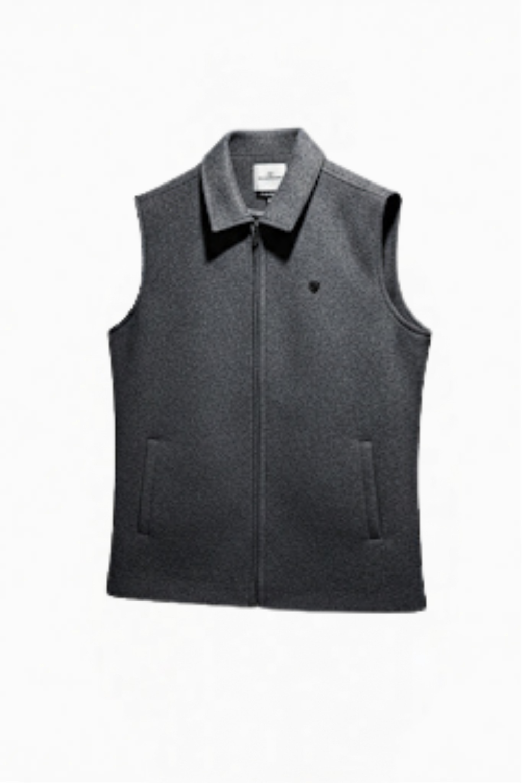 TWEED VEST JACKET D-GREY