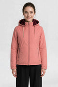 WOMENS PU REVERSIBLE JACKET | DARK PINK