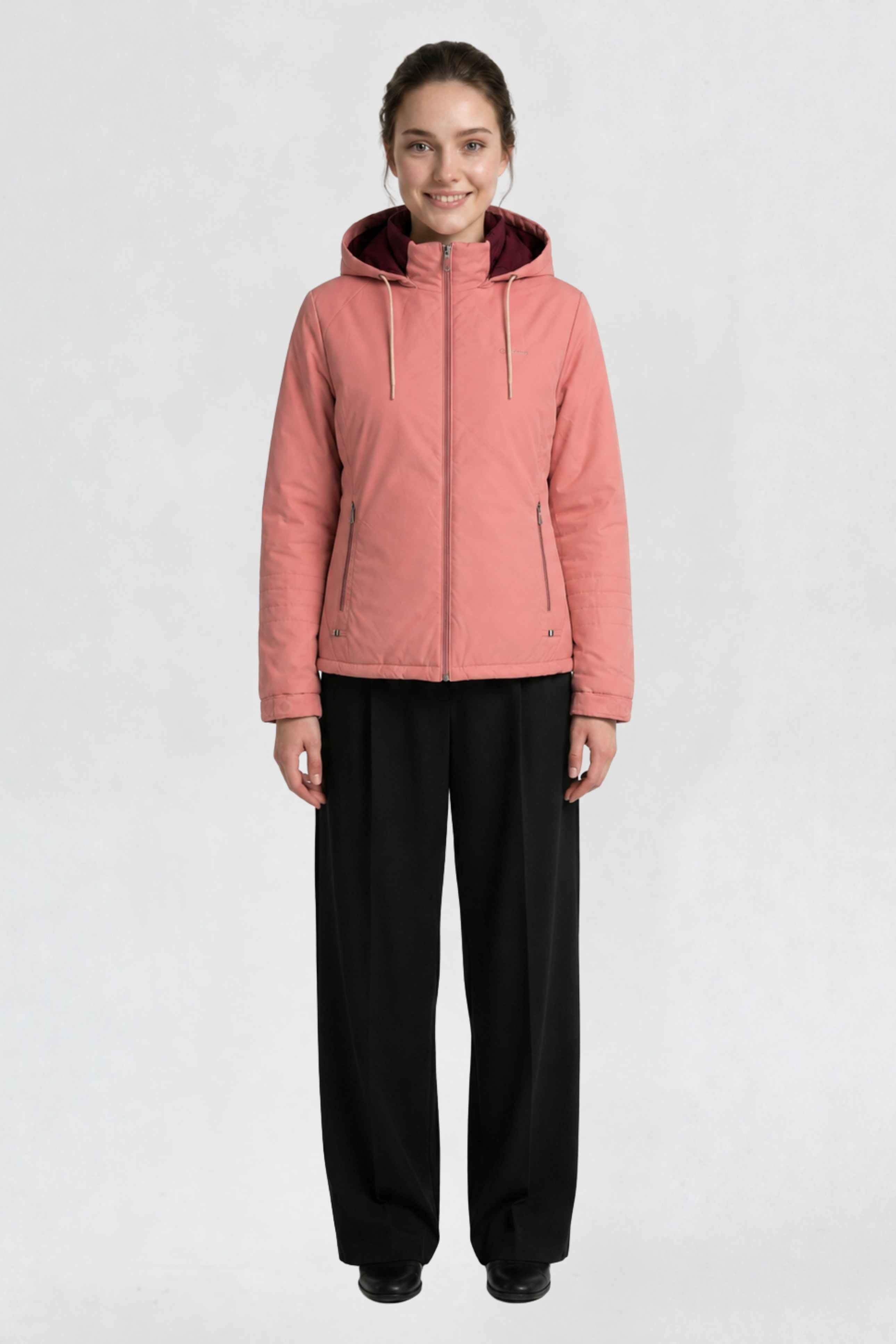 WOMENS PU REVERSIBLE JACKET | DARK PINK