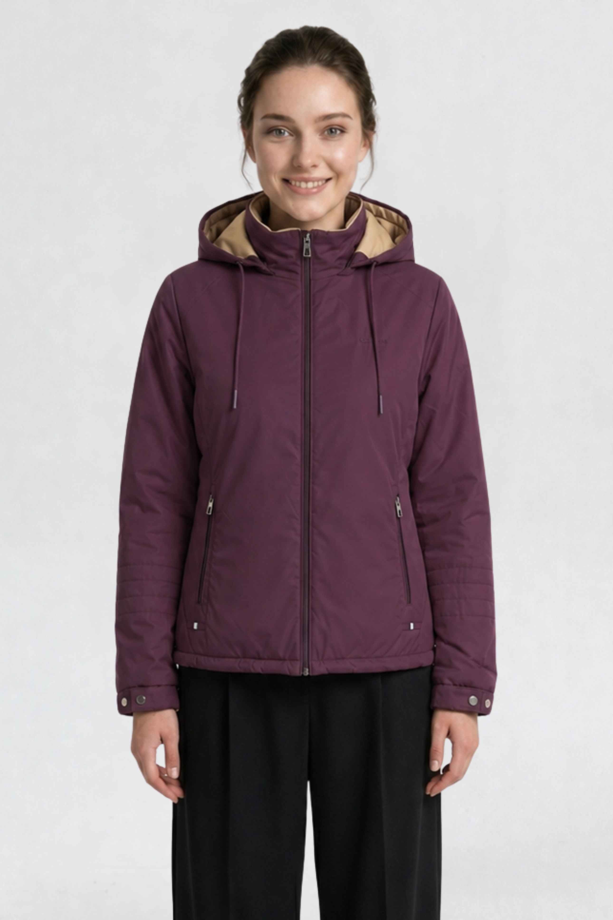 WOMENS PU REVERSIBLE JACKET | PURPLE