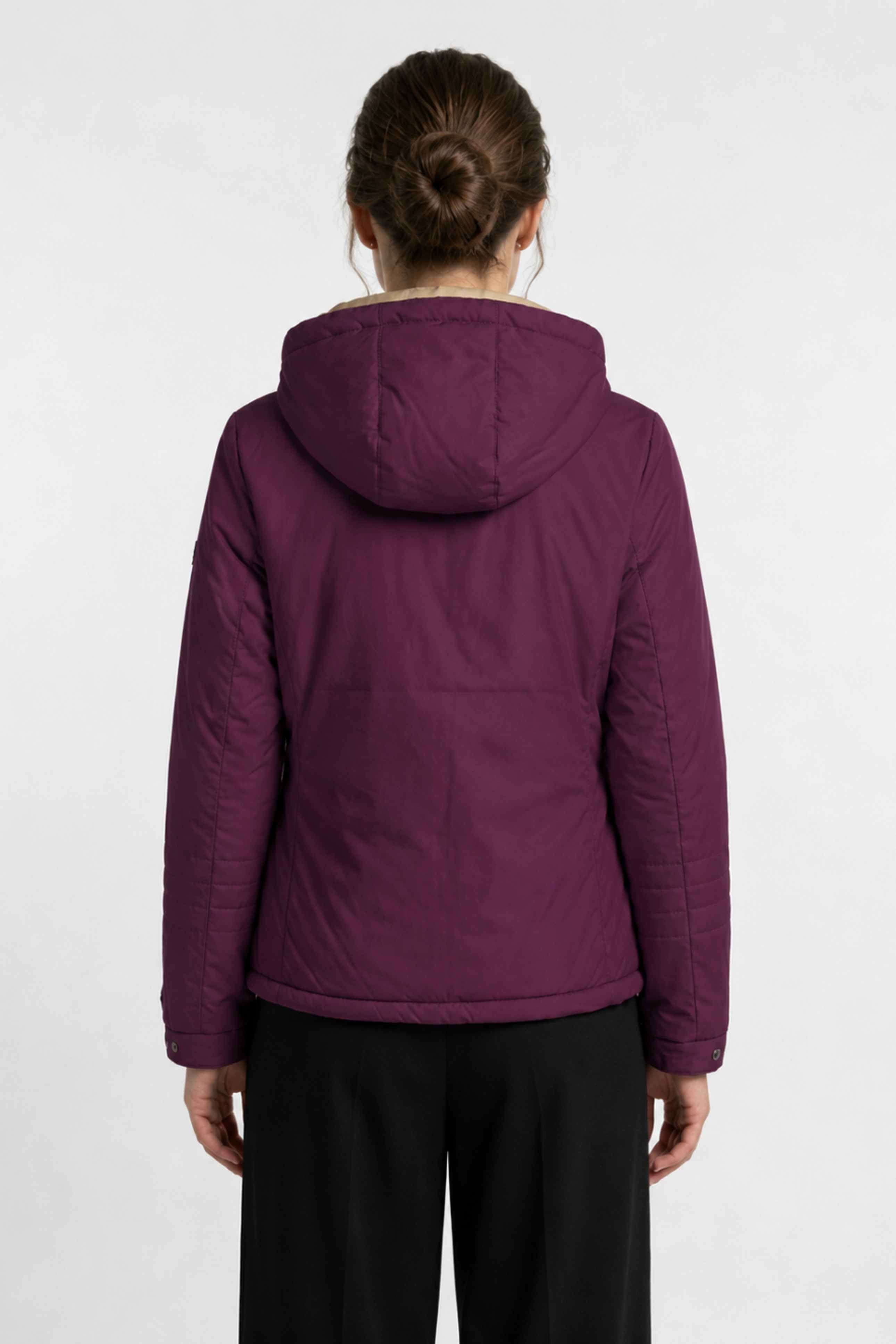 WOMENS PU REVERSIBLE JACKET | PURPLE