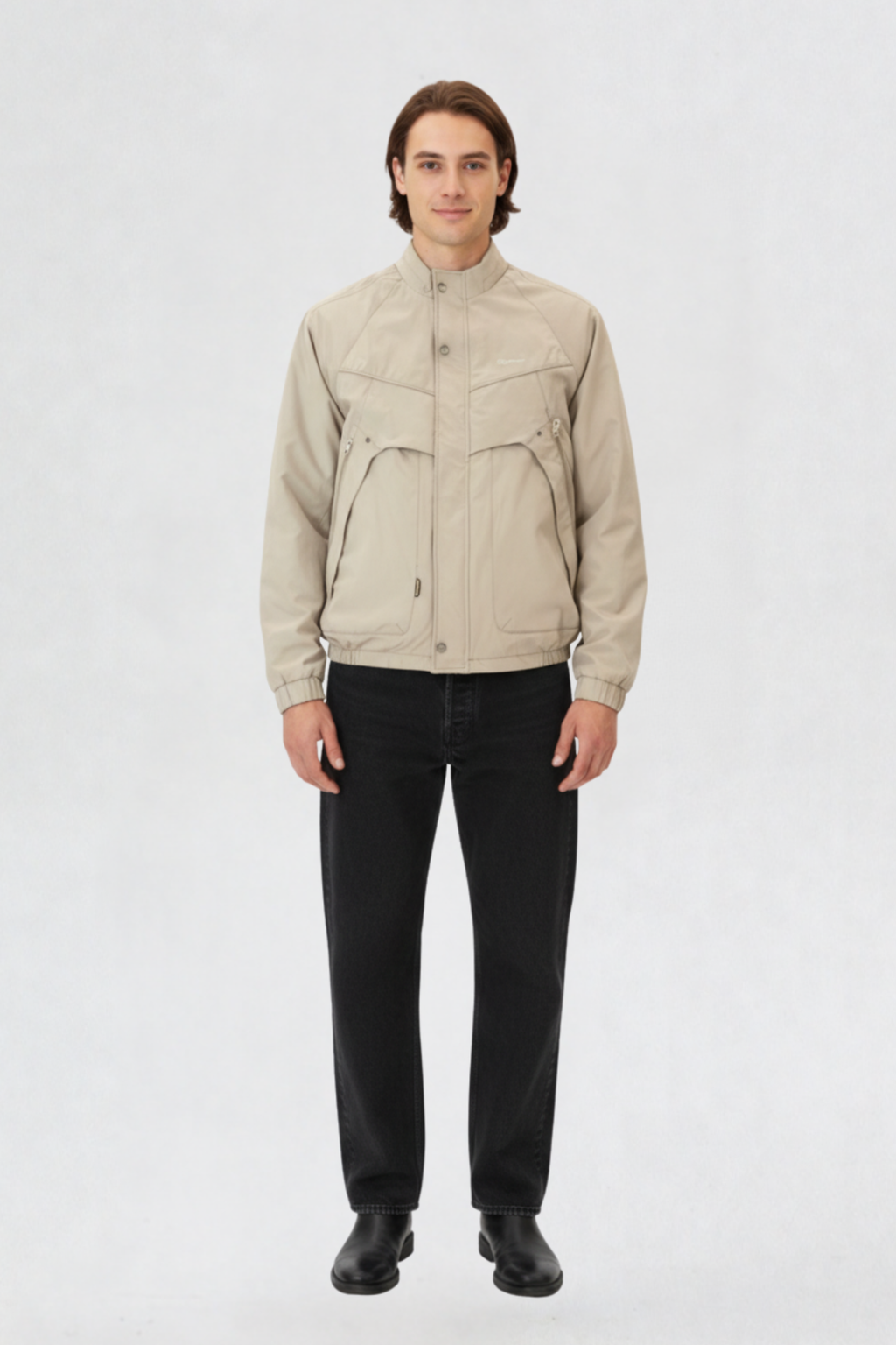 MENS BOMBER JACKET | BEIGE