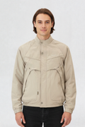 MENS BOMBER JACKET | BEIGE