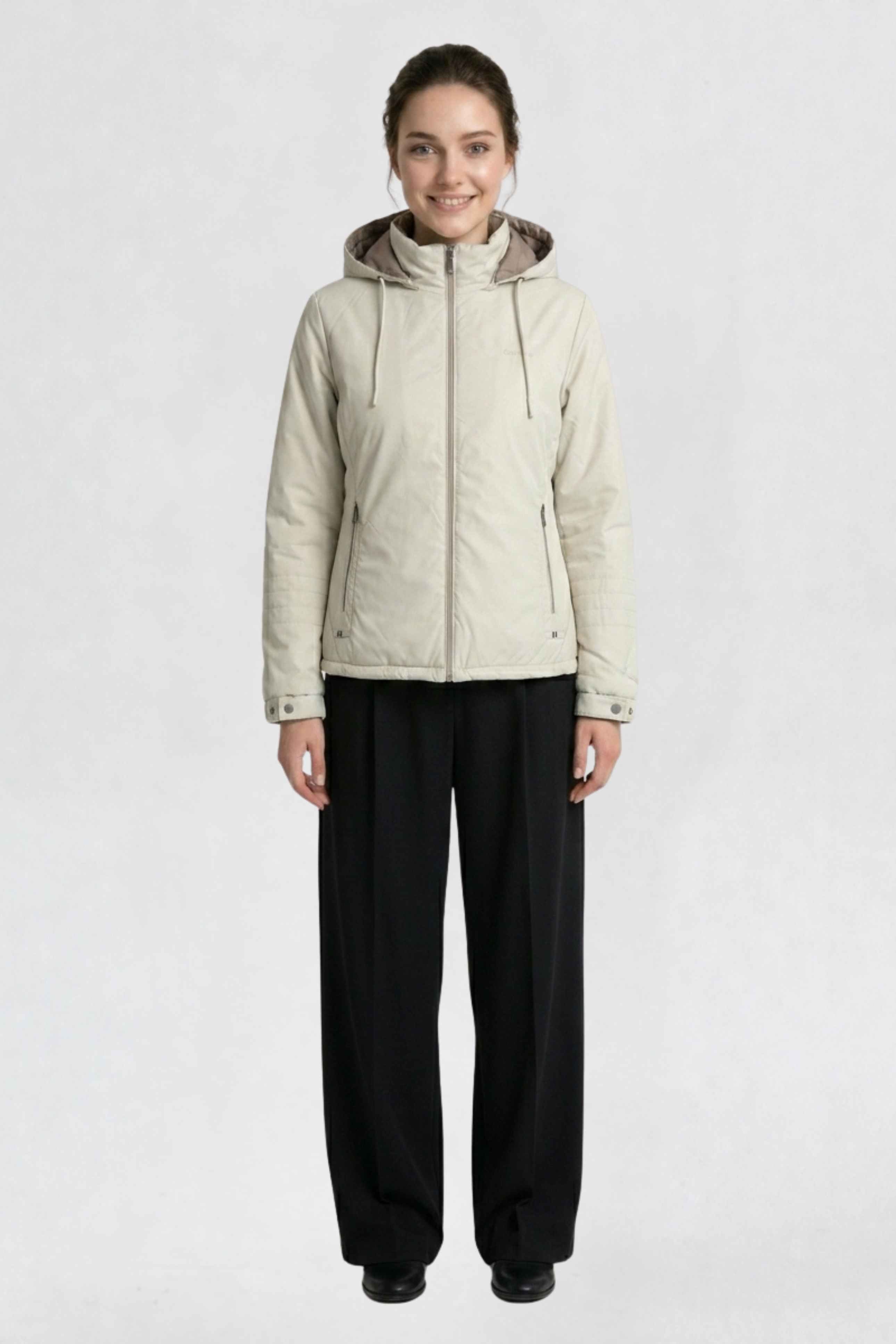 WOMENS PU REVERSIBLE JACKET | OFF-WHITE