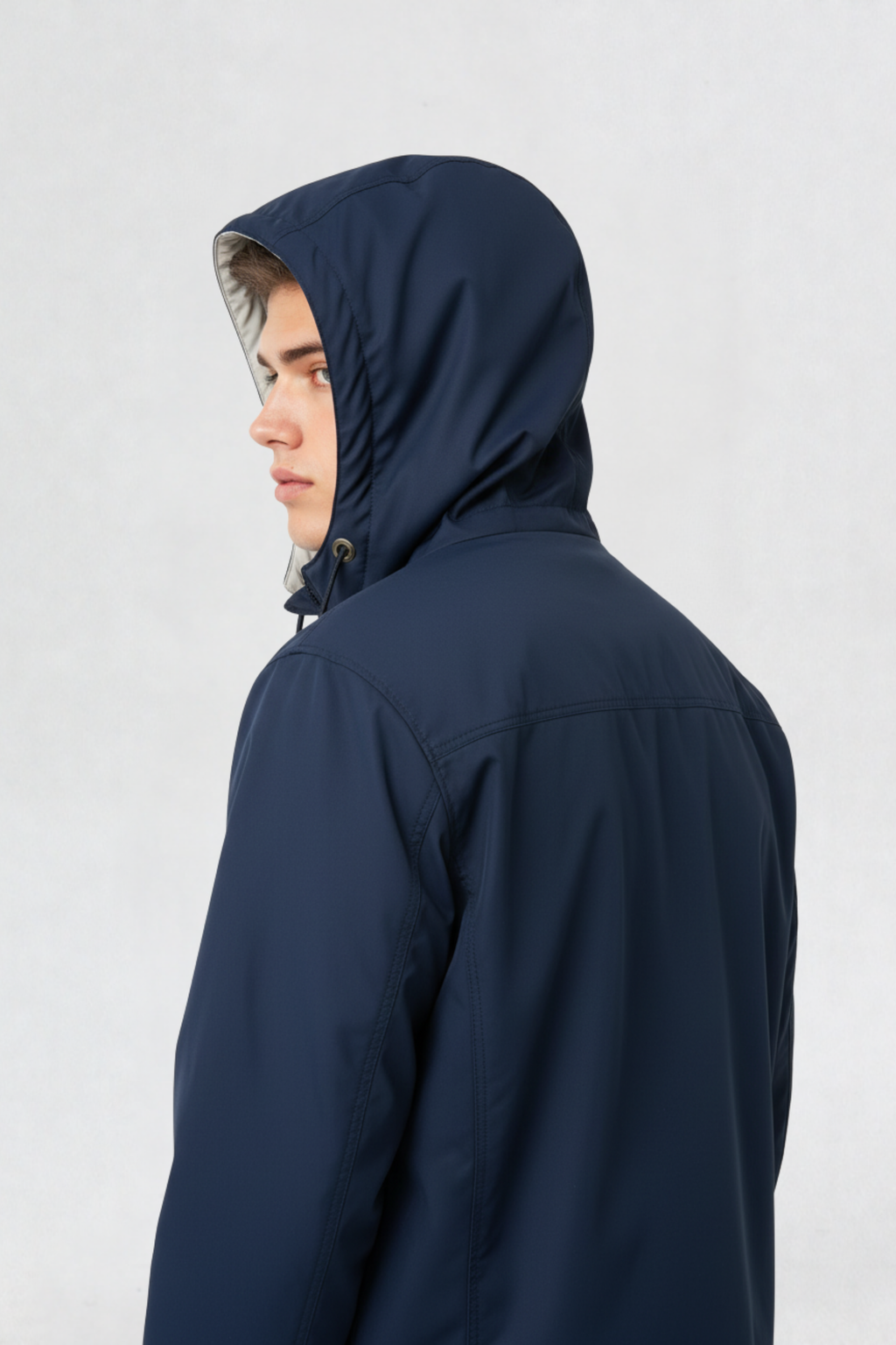 HEAVY REVERSIBLE JACKET NAVYBLUE-CREAM