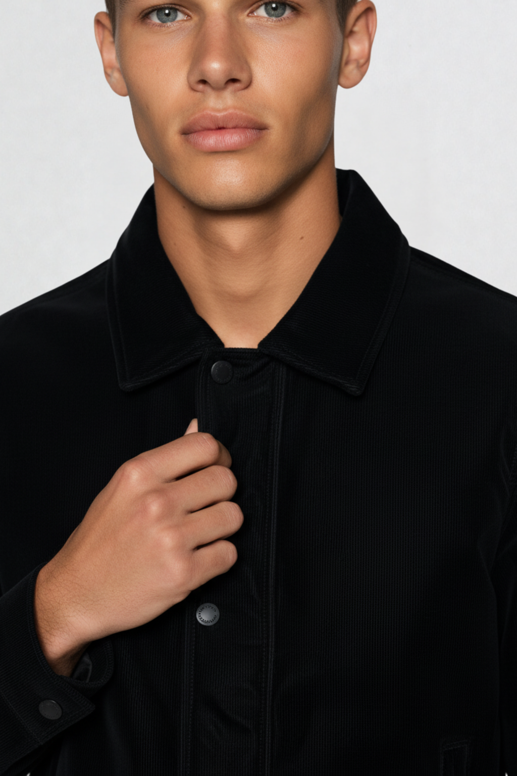 MENS PU LEATHER JACKET | BLACK