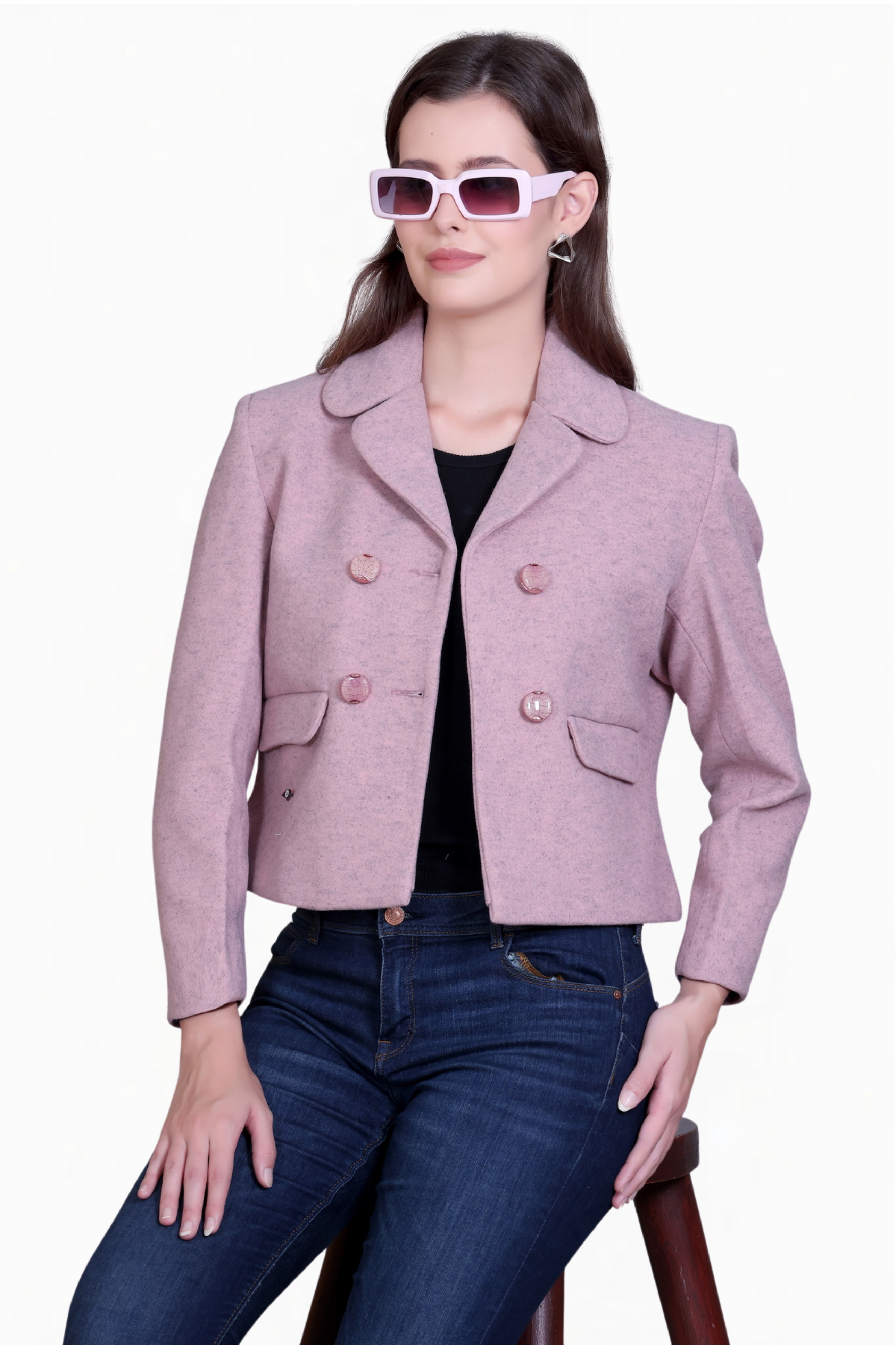 TWEED BLAZER PINK