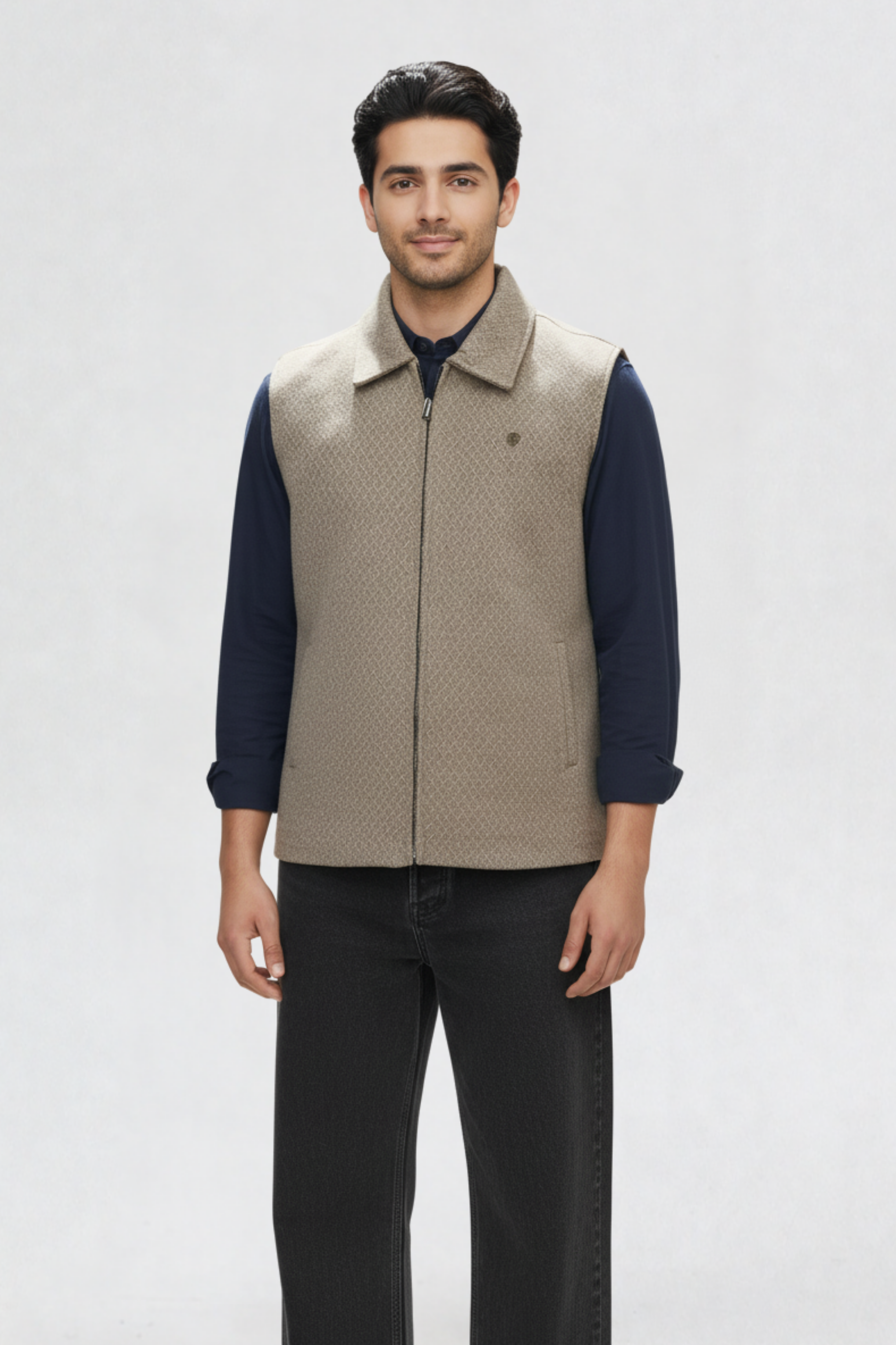 JACQUARD VEST JACKET MOUSE
