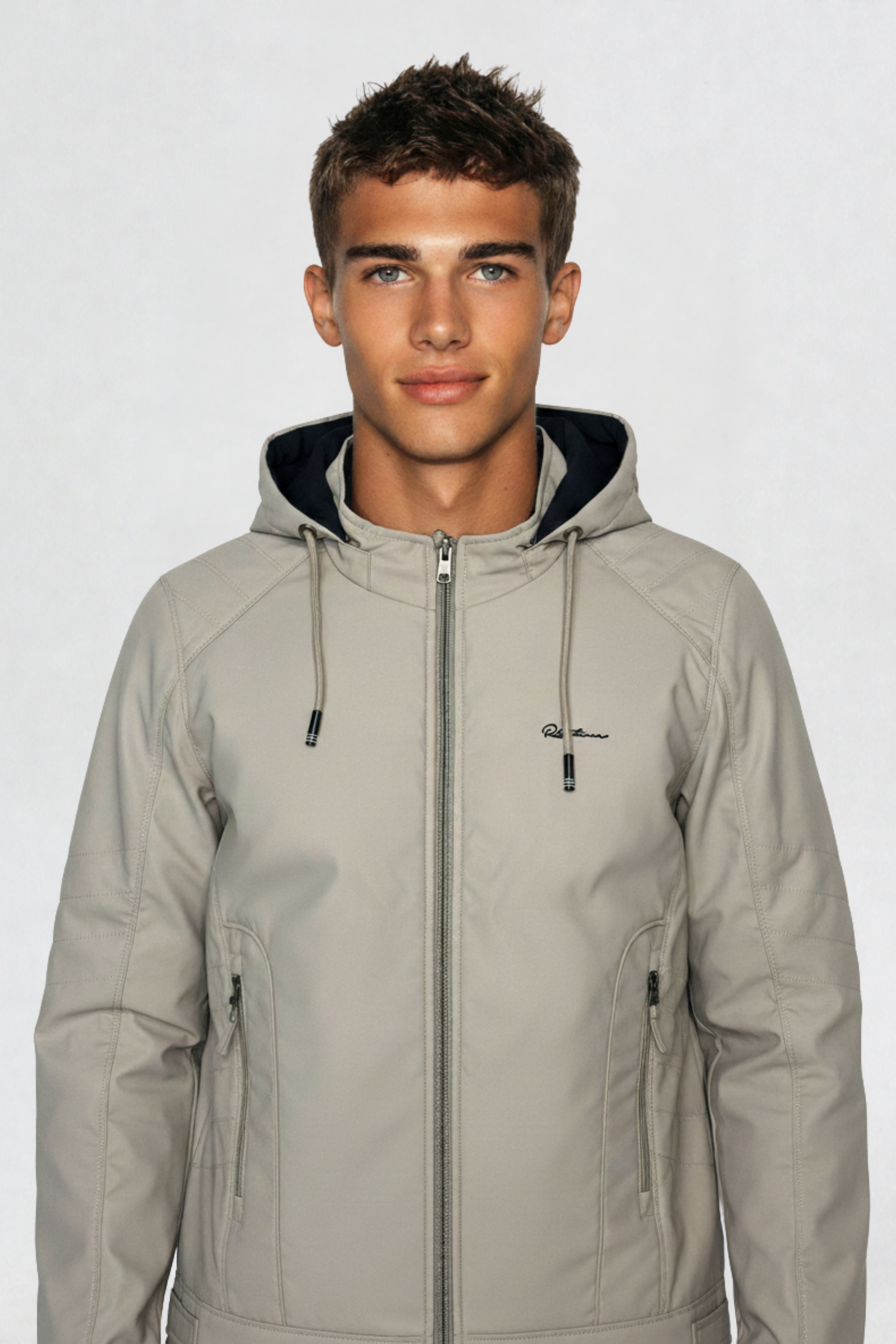 HEAVY REVERSIBLE JACKET CREAM-BLACK