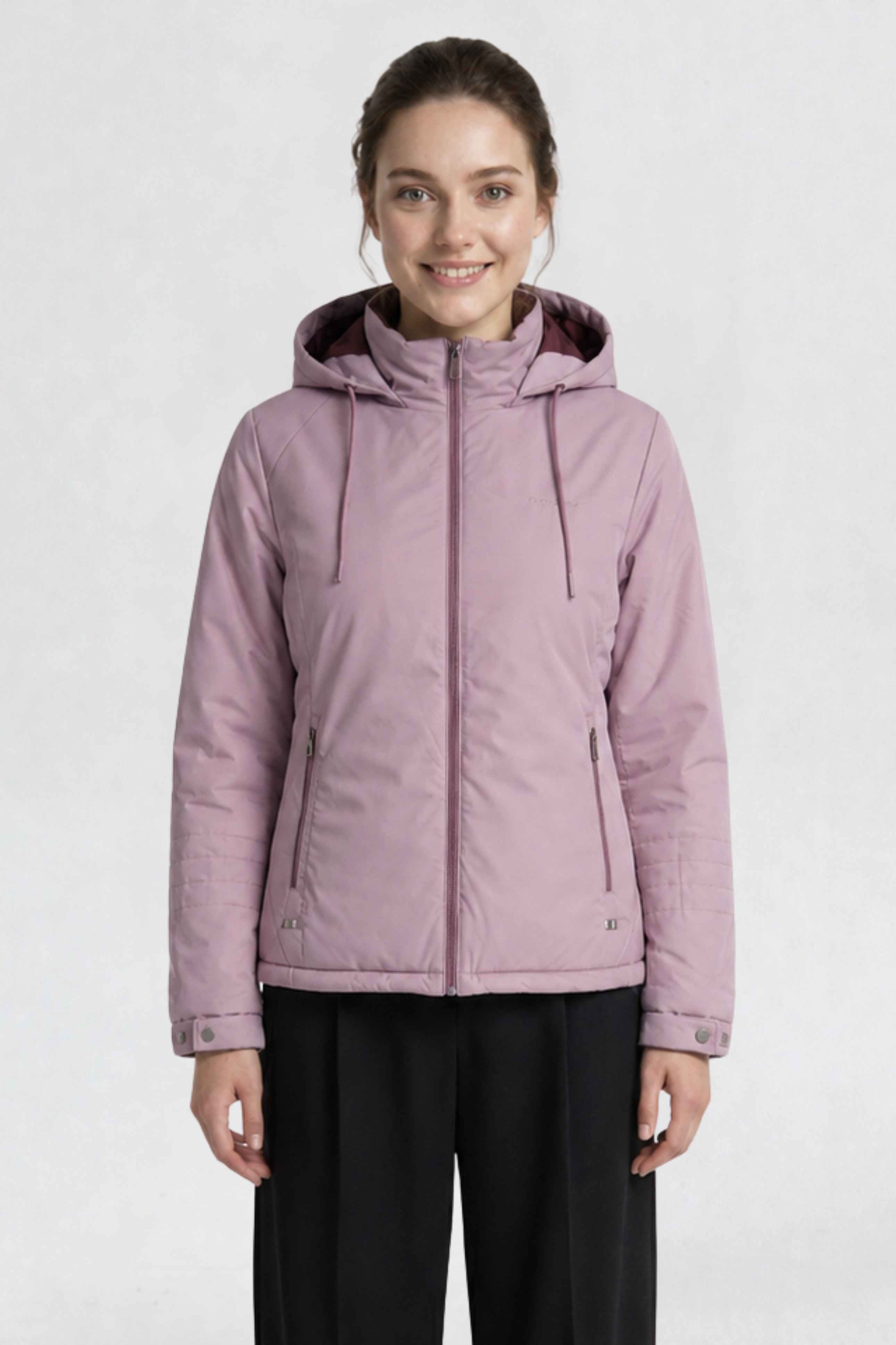 WOMENS PU REVERSIBLE JACKET | LIGHT PINK