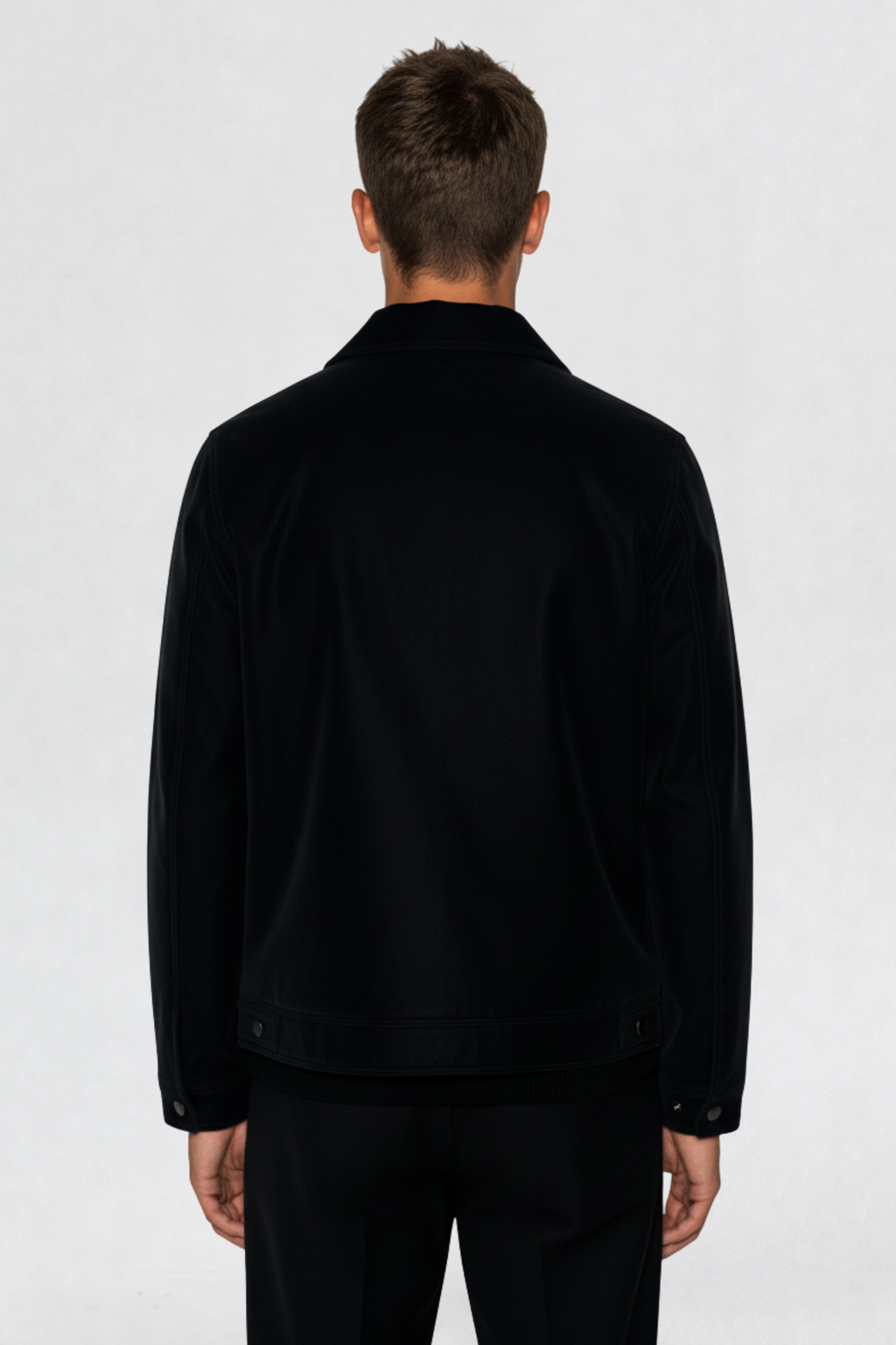 MENS PU LEATHER JACKET | BLACK