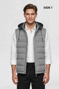 MENS REVERISBLE VEST JACKET - GREY