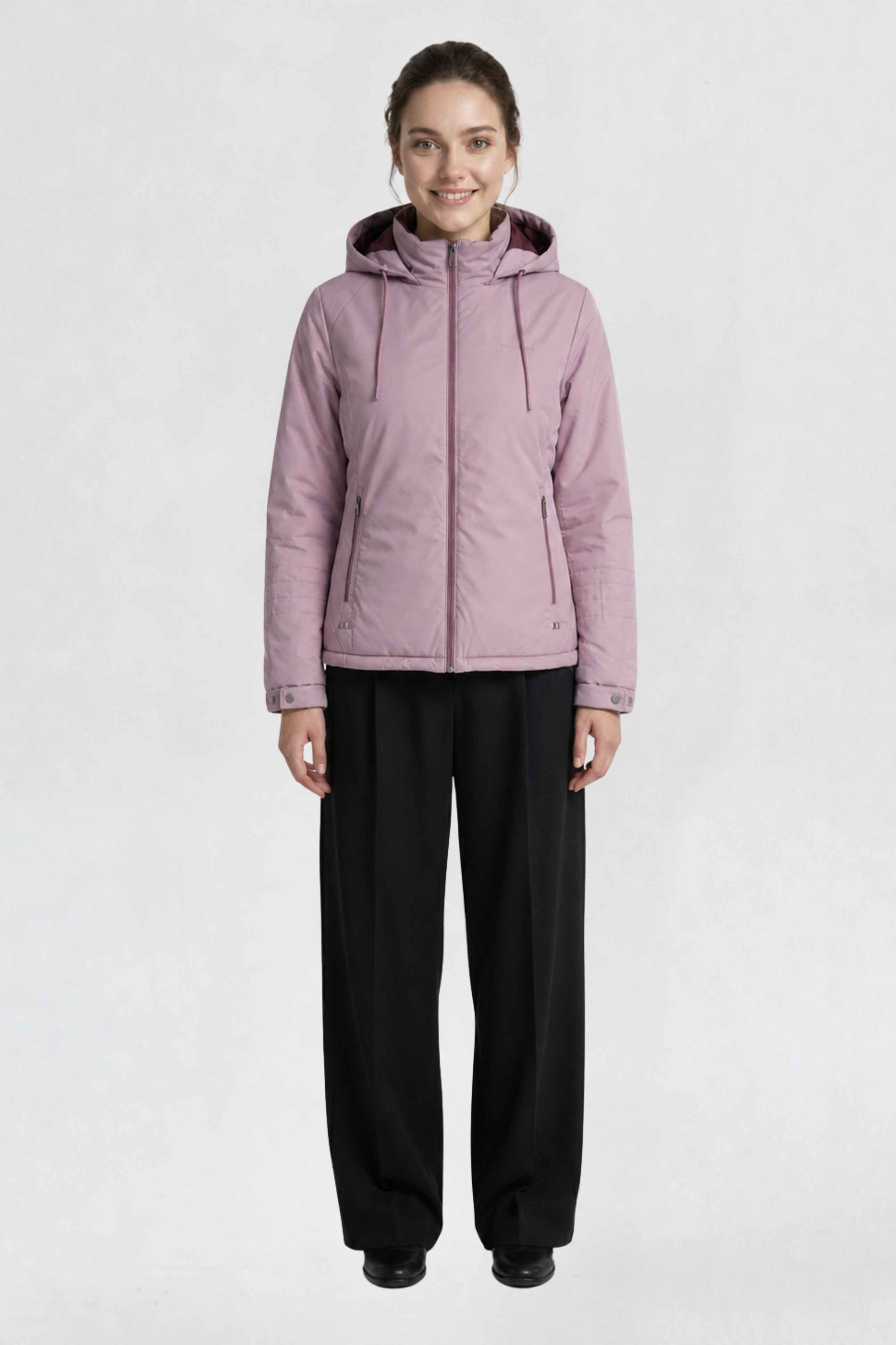 WOMENS PU REVERSIBLE JACKET | LIGHT PINK