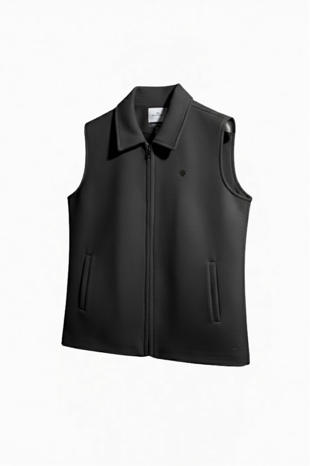 TWEED VEST JACKET BLACK