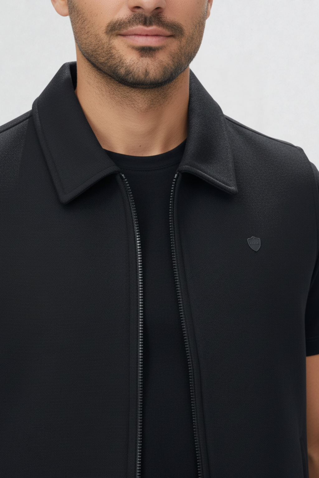 TWEED MENS HALF JACKET | OFF WHITE