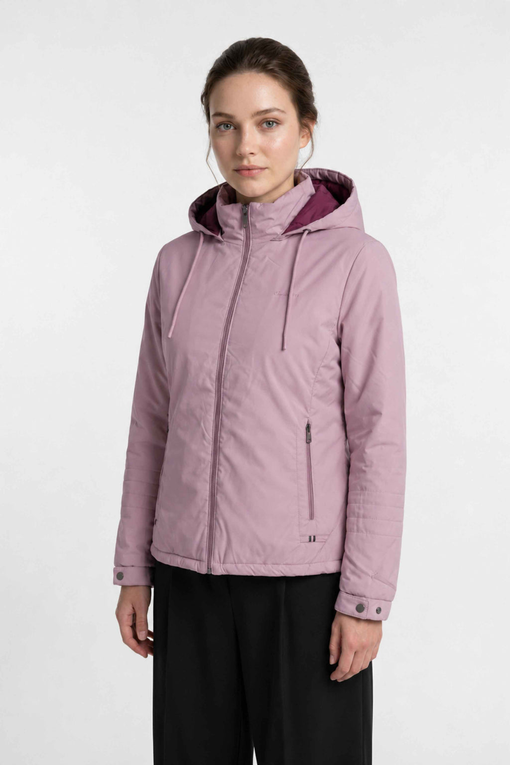 WOMENS PU REVERSIBLE JACKET | LIGHT PINK