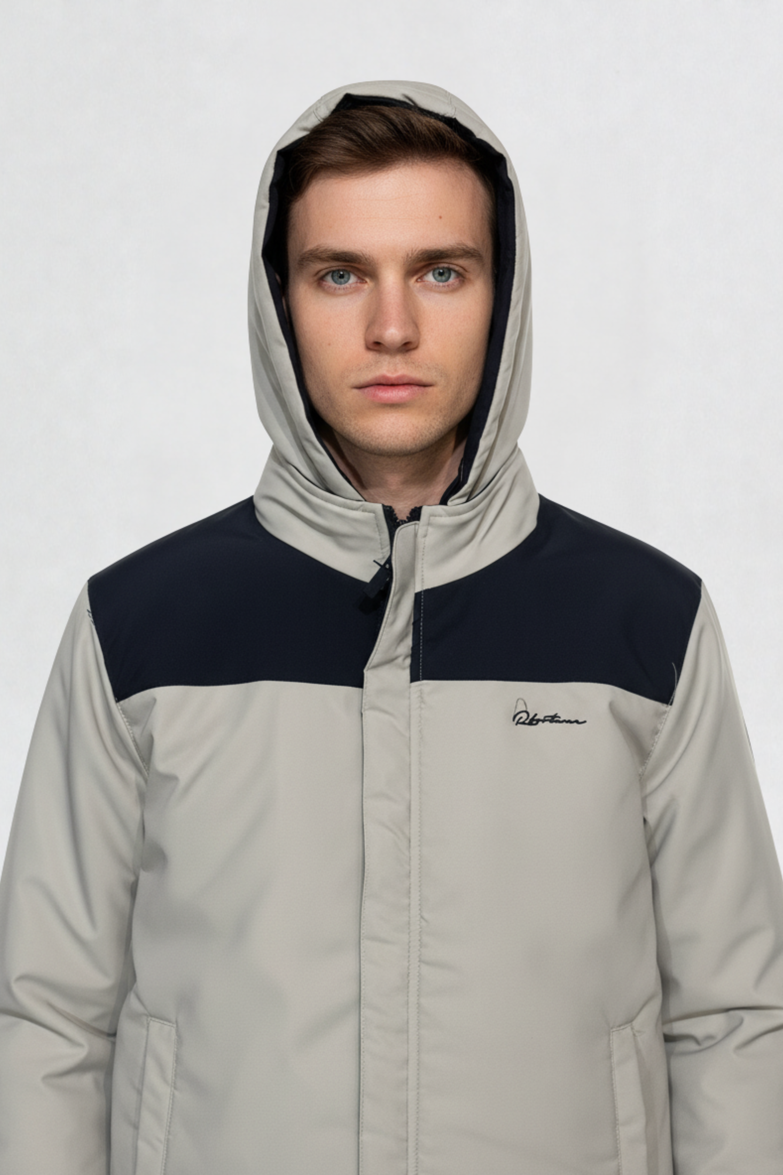 HEAVY REVERSIBLE JACKET BLACK-CREAM