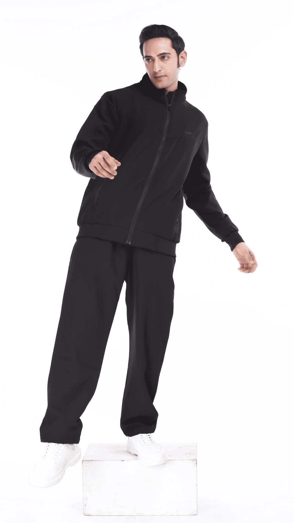 Men's Premium Solid Black Winter sports Tracksuit - RFORTUNE Men, Men's Tracksuit, Men's Wear, Regular Fit, rfortune, Tracksuit .   mens tracksuit