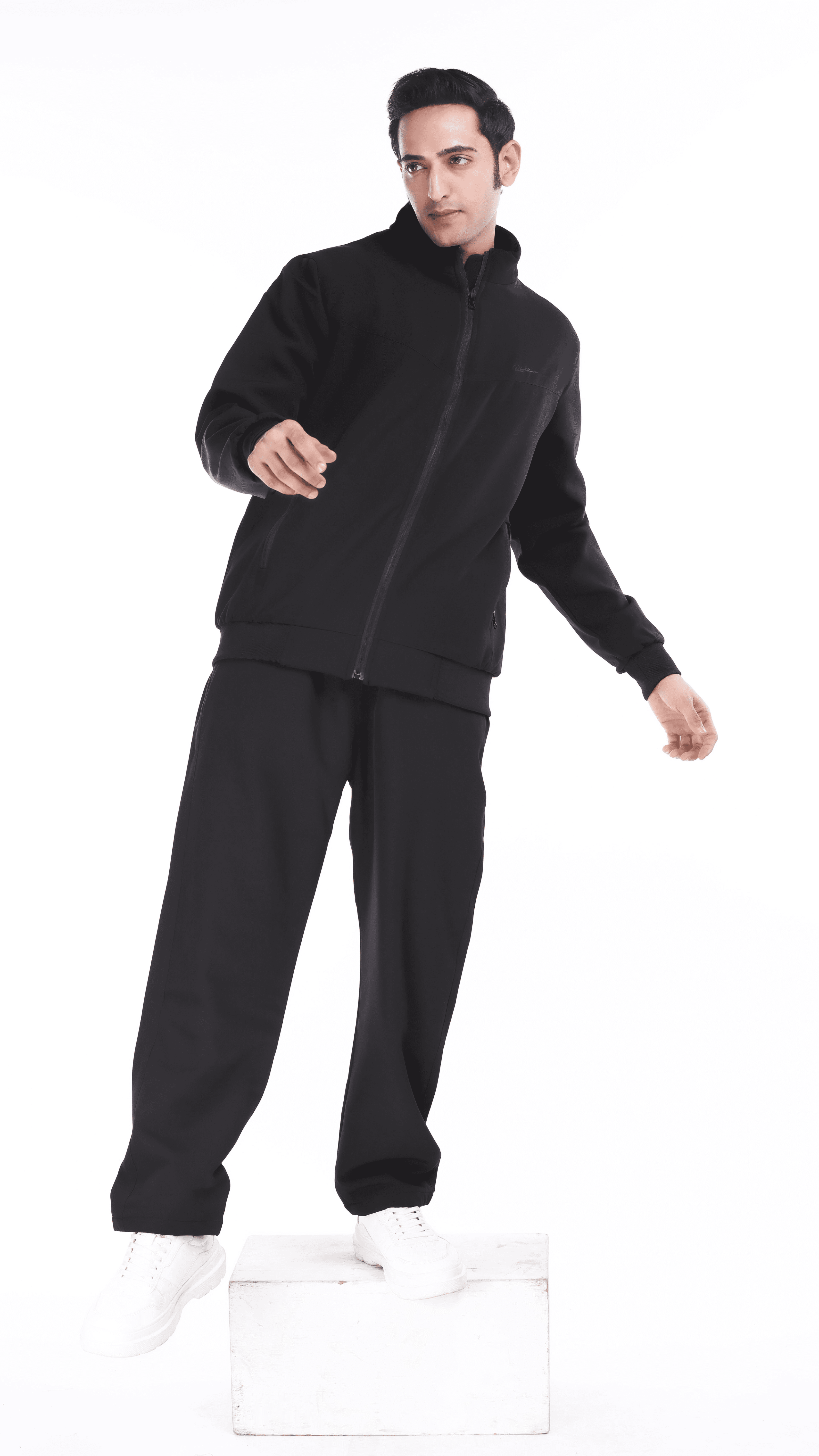 Men's Premium Solid Black Winter sports Tracksuit - RFORTUNE Men, Men's Tracksuit, Men's Wear, Regular Fit, rfortune, Tracksuit .   mens tracksuit