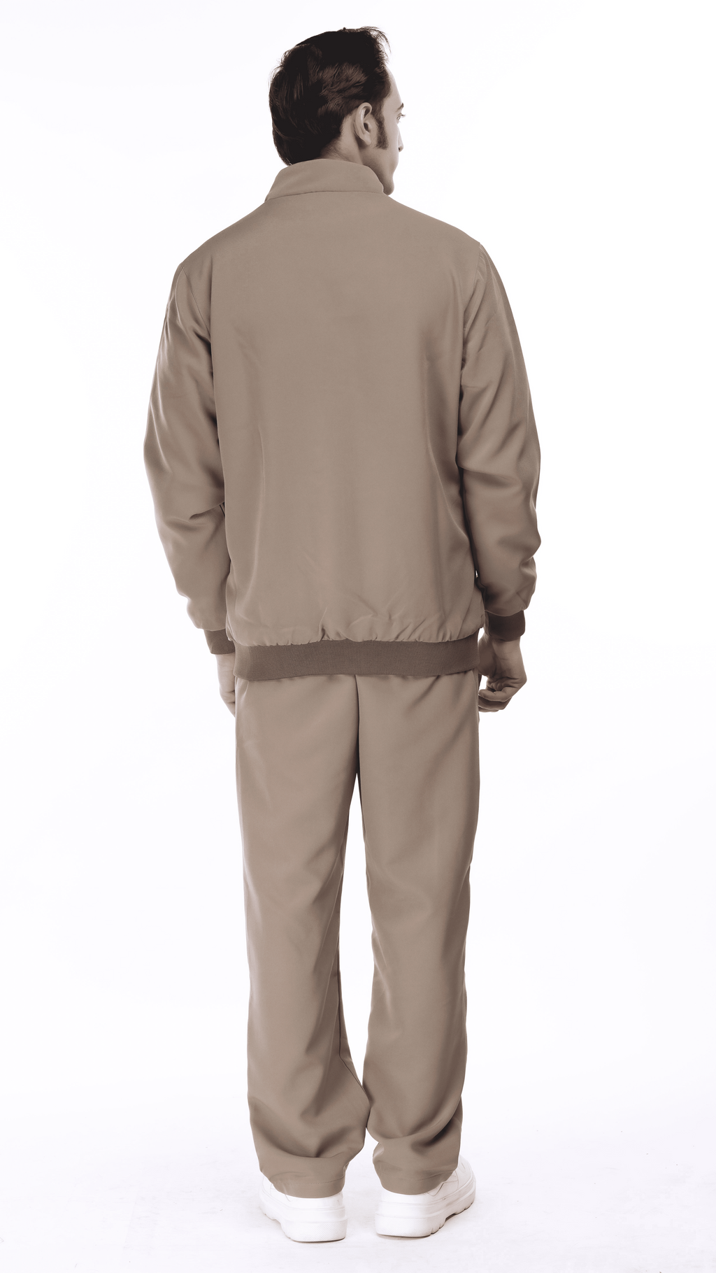 Men's camel winter sports tracksuit with a zip-up jacket and matching pants. Stylish and durable, ideal for active and casual wear. Upto 50% Off. Free Shipping on boys tracksuit + easy returns.
