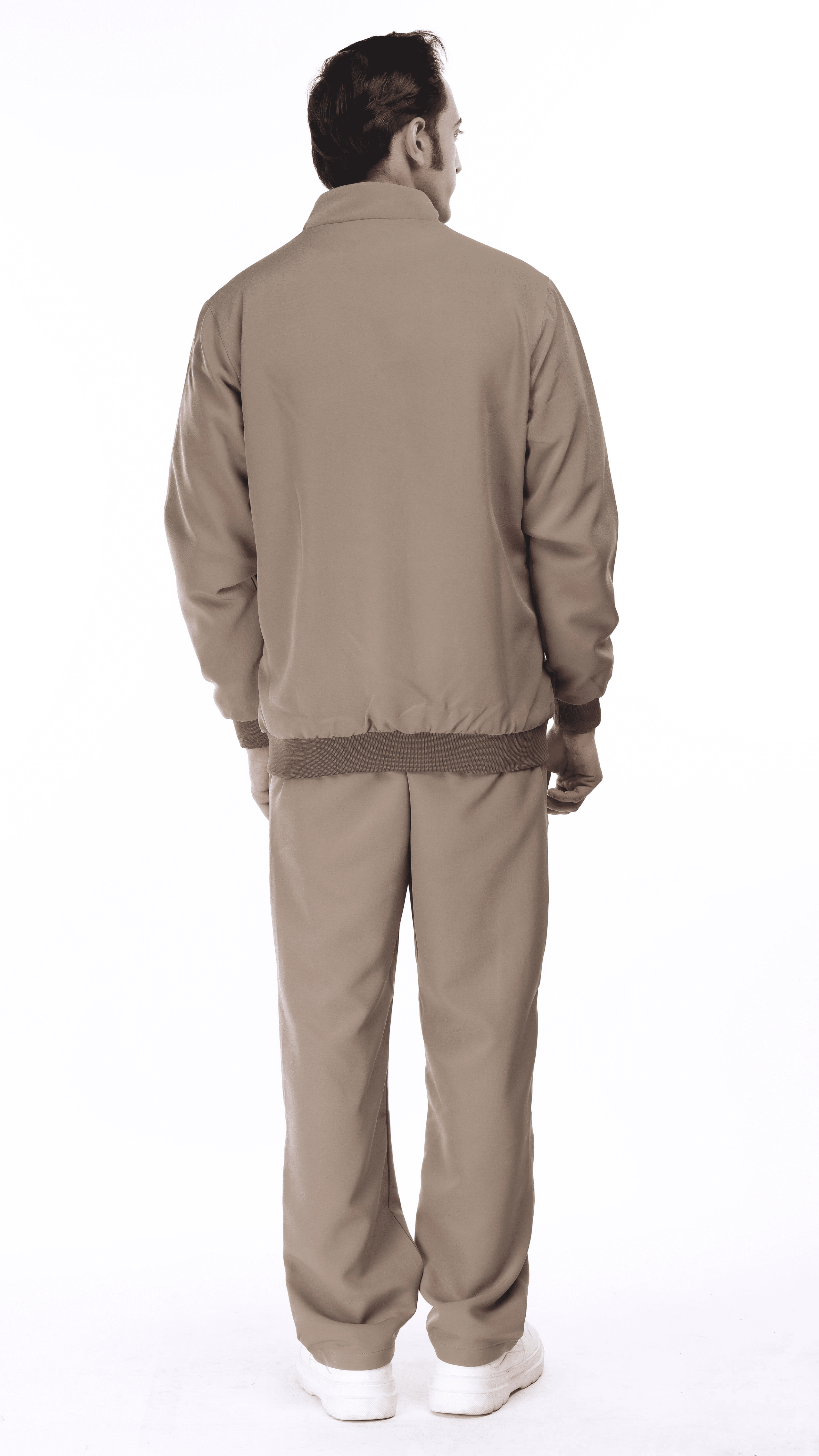 Men's camel winter sports tracksuit with a zip-up jacket and matching pants. Stylish and durable, ideal for active and casual wear. Upto 50% Off. Free Shipping on boys tracksuit + easy returns.